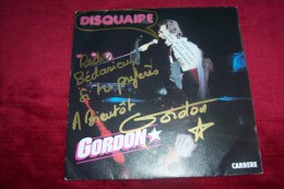 GORDON  °  DISQUAIRE    / AVE AUTOGAPHE DEDICASSE POUR LA RADIO - Handtekening