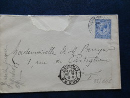 35/661   LETTRE  1915 TO PARISPOUR LA BELG. - Storia Postale