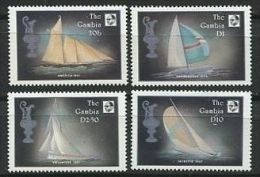 114 GAMBIE 1987 - Voiliers Bateaux - Neuf Sans Charniere (Yvert 636/39) - Gambia (1965-...)