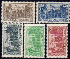 Algérie N° 200 / 04 XX Palais D'été à Alger La Série Des 5 Valeurs TB - Unused Stamps