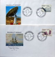 Greenland 1985  Millenary Of Settlement   MiNr.157-58  FDC ( Lot Ks) - FDC