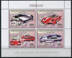 Lot 327  -B 17 -  Repo. Démo. Du Congo ** N° 1800A à 1800D Formant Bloc - Voitures Ferrari - Mint/hinged