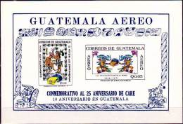 GUATEMALA 1971 AMERICAN RELIEF-CARE S/S SC.#C459a MNH ** Neuf  PRE-COLUMBIAN INDIANS, COSTUMES - Mythologie