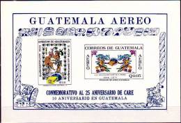 GUATEMALA 1971 AMERICAN RELIEF S/S SC.#C459a MNH ** Neuf  PRE-COLUMBIAN INDIANS, COSTUMES - Contra El Hambre