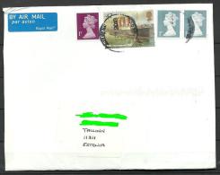 GREAT BRITAIN England Air Mail Cover To Estland Estonia Estonie 2013 With Queen Elizabeth II Stamps Etc - Lettres & Documents