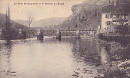 JU7  --  LE PONT DE GOUMOIS ET LE ROCHER DU SINGE   --  1920 - Goumois