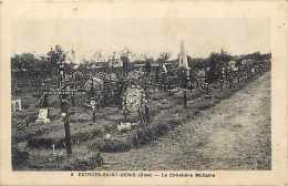 Oise - Ref A 210 - Le Cimetière Militaire -guerre 1914-18-carte Bon état - Estrees Saint Denis