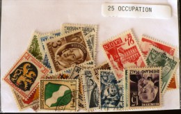 FRANCE Lot 25 Timbres ALLEMAGNE ZONE OCCUPATION Tous Differents Neufs ET Obliteres - Collections