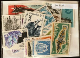 TAAF (Terres Australes Antarctiques Françaises) LOT 50 TIMBRES Poste Tous Différents Neufs - Lots & Serien