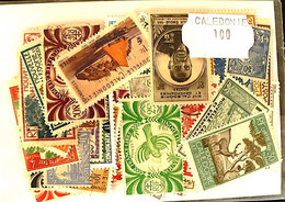 NOUVELLE CALEDONIE  Lot De 100 TIMBRES  Tous Différents Neufs ET Oblitérés - Lots & Serien