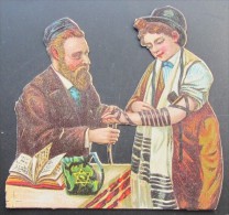 Image  Judaica  Juive Pour Livre De Poésie Vers 1900  Teffiline - Sammelbilderalben & Katalogue