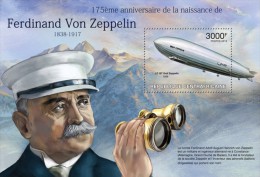 Central African Republic. 2013 Ferdinand Von Zeppelin. (216b) - Zeppelins
