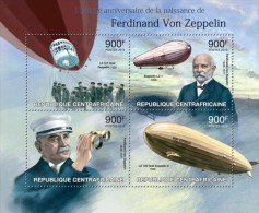 Central African Republic. 2013 Ferdinand Von Zeppelin. (216a) - Zeppelins