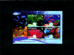 NEW ZEALAND - 2008 UNDERWATER  REEFS  MS  MINT NH - Blocs-feuillets