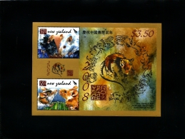 NEW ZEALAND - 2008  YEAR OF THE RAT  MS  MINT NH - Blocs-feuillets