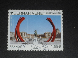 VARIETE SUR FRANCE 2013 YT ???? OBLITERE CACHET ROND - DEFAUT ESSUYAGE - BERNAR VENET - - Used Stamps