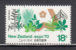 New Zealand MNH Scott #461 18c Bush Walk, Emblem - EXPO 70 - Neufs