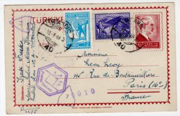 ENTIER POSTAL  CENSURE - TURQUIE - 13/03/1945 - Lettres & Documents