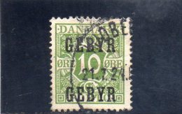 DANEMARK 1923 TAXE O - Segnatasse