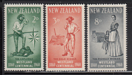 New Zealand MNH Scott #330-#332 Set Of 3 Westland Centennial - Neufs