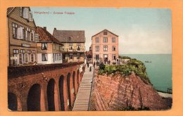 Helgoland Grosse Trepe 1910 Postcard - Helgoland