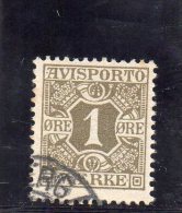 DANEMARK 1907 JOURNAUX O - Used Stamps