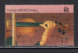 New Zealand Used Scott #1372 40c Violin - 50th Anniversary New Zealand Symphony Orchestra - Oblitérés