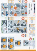 SAFETY CARD - AIR FRANCE - A320 - REF 9005572 - 10/2010 - A Voir ! - - Veiligheidskaarten