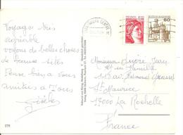 N° Y&T1974+TP ALLEMAND STRASBOURG  Vers   LA ROCHELLE Le   06 JUIN1979  ( 2scans) - Briefe U. Dokumente