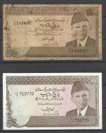 PAKISTAN . LOT DE 2  BILLETS . - Pakistán