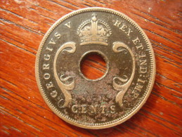 BRITISH EAST AFRICA USED TEN CENT COIN BRONZE Of 1933  - GEORGE V. - Britse Kolonie