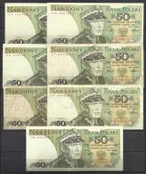 POLOGNE . LOT DE 7 BILLETS . - Polen