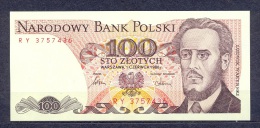 Poland  - 1986  - 100 Zl ..s RY... UNC P143c - Pologne