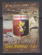 2013 - SAN MARINO - CENTOVENTESIMO ANNIVERSARIO  DEL GENOA . MNH - Unused Stamps