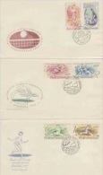 Czechoslovakia-1966 Sports Set 3 FDCs - FDC