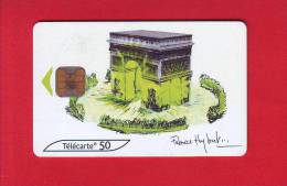 10 - Telecarte Publique Jarc De Triomphe 1 Paris Fabrice Hybert ( F1091A OB2 ) - 2000