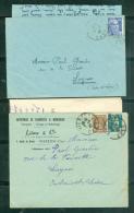 Lot De 10 Lettres Affranchie Par Type Gandon , Avec Le Contenu  - Ay81 - 1945-54 Marianne (Gandon)