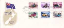 New Zealand 1972 Vintage Cars FDC - FDC