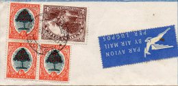 SOUTH AFRICA 1952 Stamps On Piece - 3 Orange Tree 6d & One Hut 4d Stamps - Nice Transvaal Cancellation (2 Scans) - Brieven En Documenten