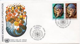 SWITZERLAND UN GENEVA FDC 1974 World Population - FDC