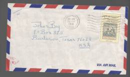 Barbados 1991 Airmail Cover To USA Stamp On Stamp - Barbados (1966-...)