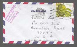 Barbados 1998 Airmail Cover To USA Fruit Soursob - Barbades (1966-...)