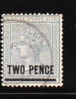 Natal 1885-86 Surcharged 2p On 3p Used - Natal (1857-1909)