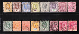 Ceylon 1904-11 King Edward VII 16v Used - Ceylon (...-1947)