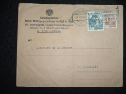 LETTRE POUR FRANCE TP 40G + 20G OBL.MEC. 6 V 35 8 WIEN 65 + KARTOGRAPHISCHES - Covers & Documents