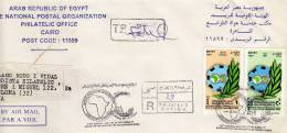 Carta Certificada De Egipto Año 1999, Cover, Letter, Egypt, Agypten - Storia Postale