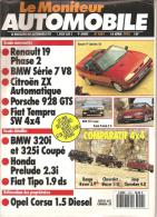 MAGAZINE LE MONITEUR AUTOMOBILE RENAULT,BMW,PORSCHE,FIAT, HONDA  N°1001 ANNEE 1992 - Auto