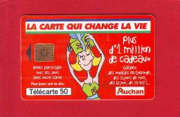 32 - Telecarte Publique Auchan Rouge ( F1014) - 1999