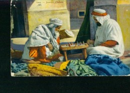 Litho Joueurs D'echecs Arabien Arabia Scheich Sheikh 29.12.1926 Alger To Monte Carlo - Chess