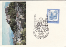 Austria Postcard With Commemorative Postmark 'Salzburger Festspiele 1983' - Covers & Documents